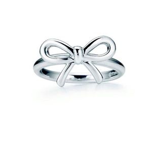 Authentic Tiffany & Co Sterling Silver Bow Ring